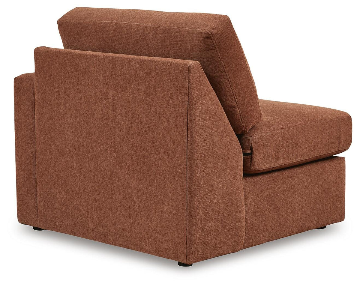 Modmax Spice 4-Piece Sectional with Ottoman — back view
