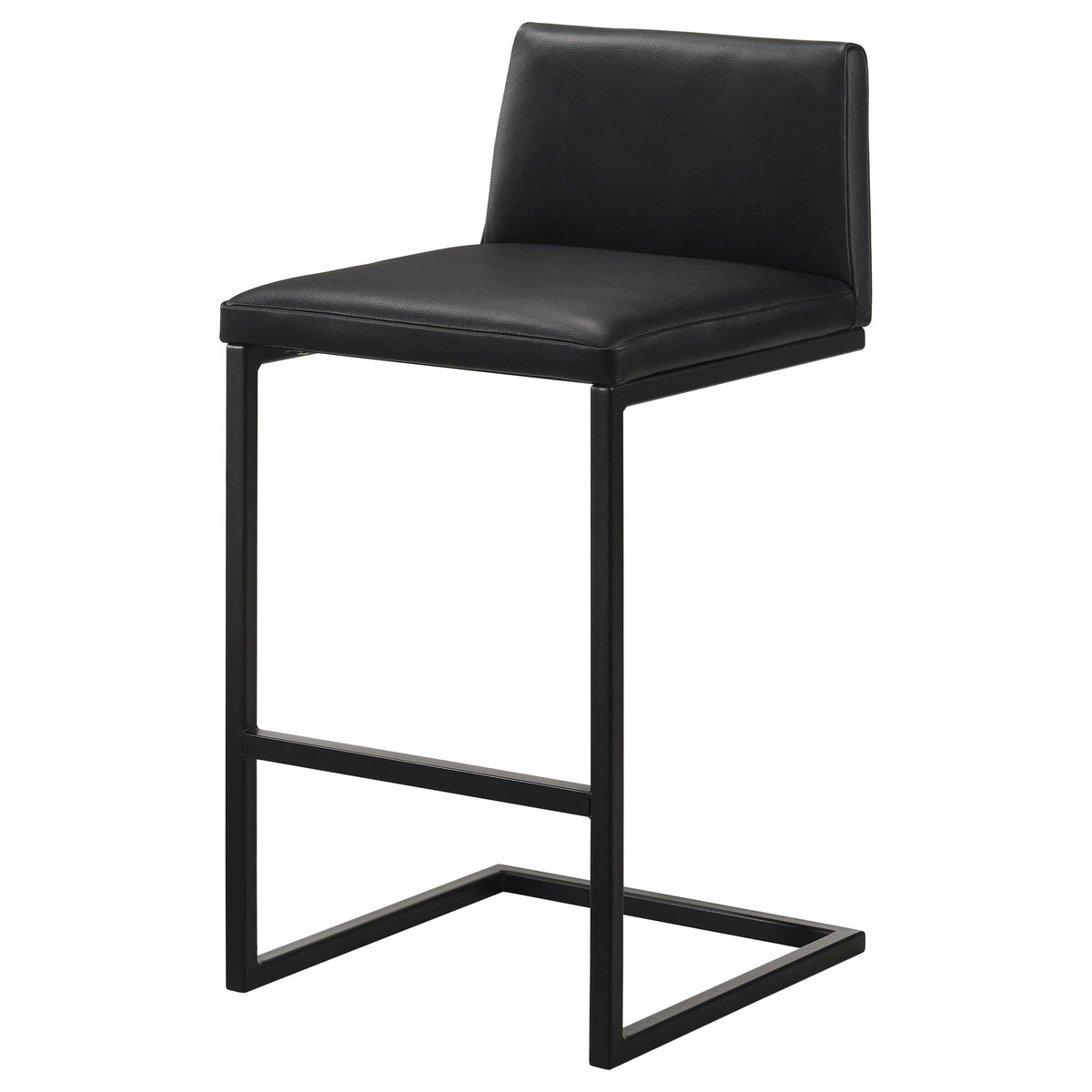 Vardon Genuine Leather Bar Stool Black Set of 2 — product image 4