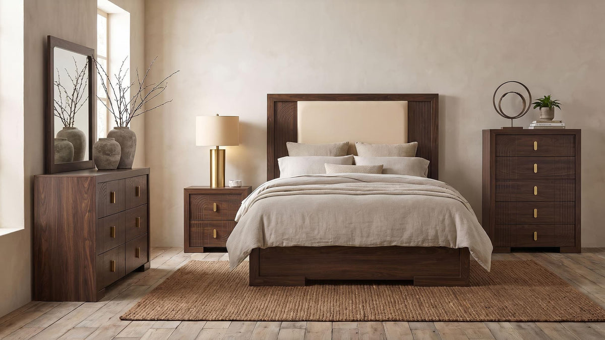 Etienne 5-Drawer Bedroom Chest of Drawers Walnut — product image 14