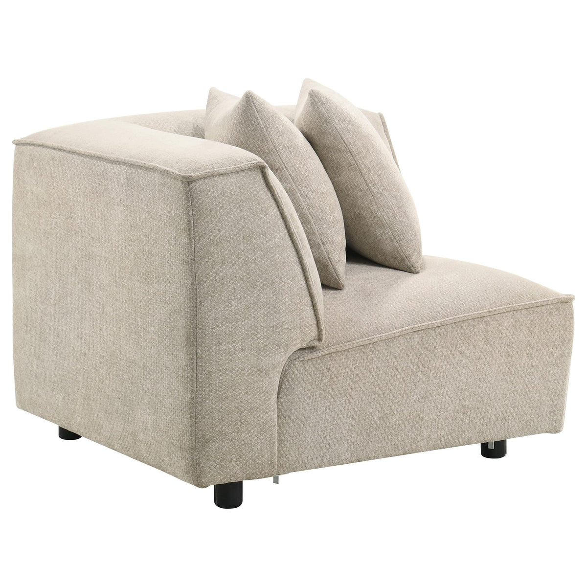 Crane 6-piece Modular Sectional Sofa Beige — product image 9