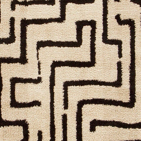 Timworth Black/Beige Washable Large Rug — upholstery swatch