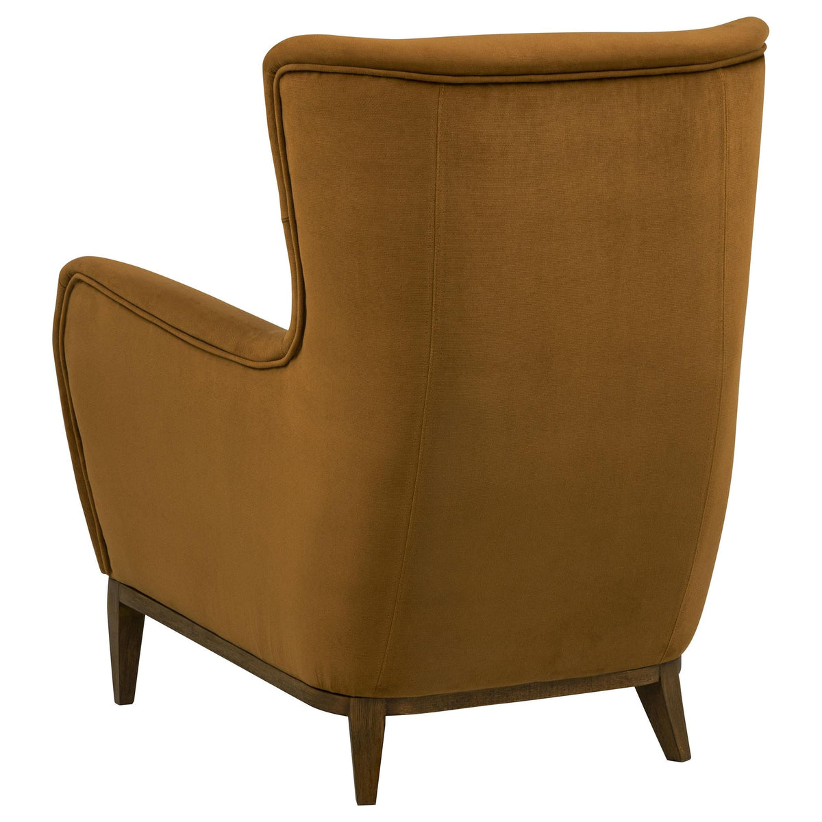 Catala Upholstered High Back Accent Chair Rust and Coffee — product image 6