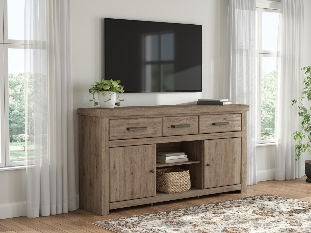 Garistyn Brown 73" TV Stand — product view