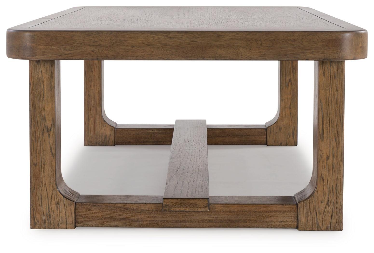 Cabalynn Light Brown Coffee Table With 1 End Table - Ella Furniture
