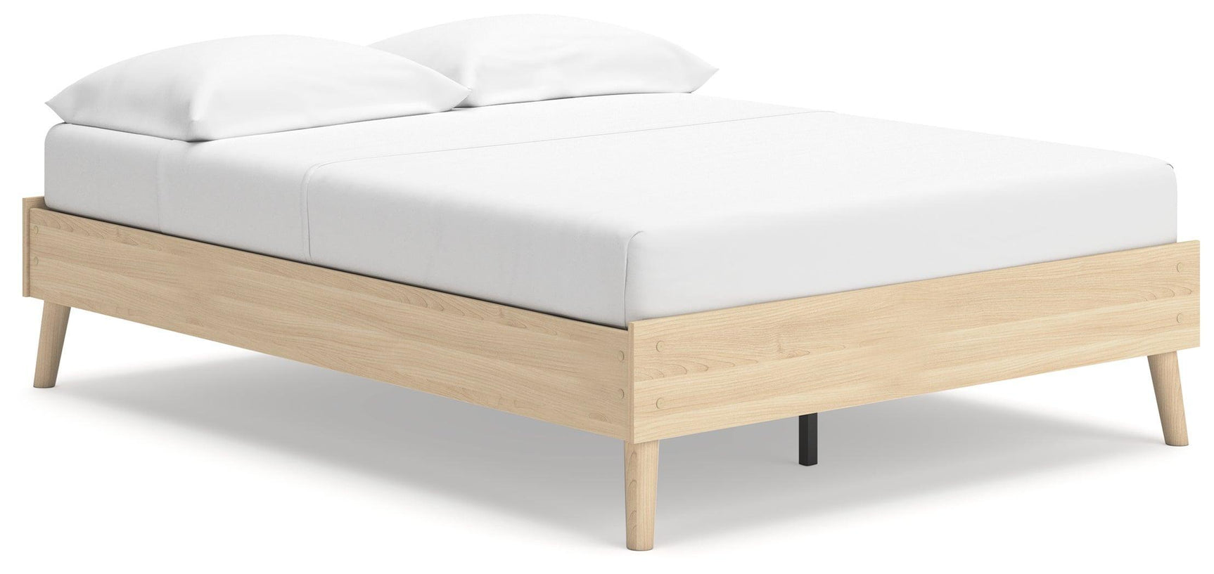 Cabinella Tan Full Platform Bed - Ella Furniture