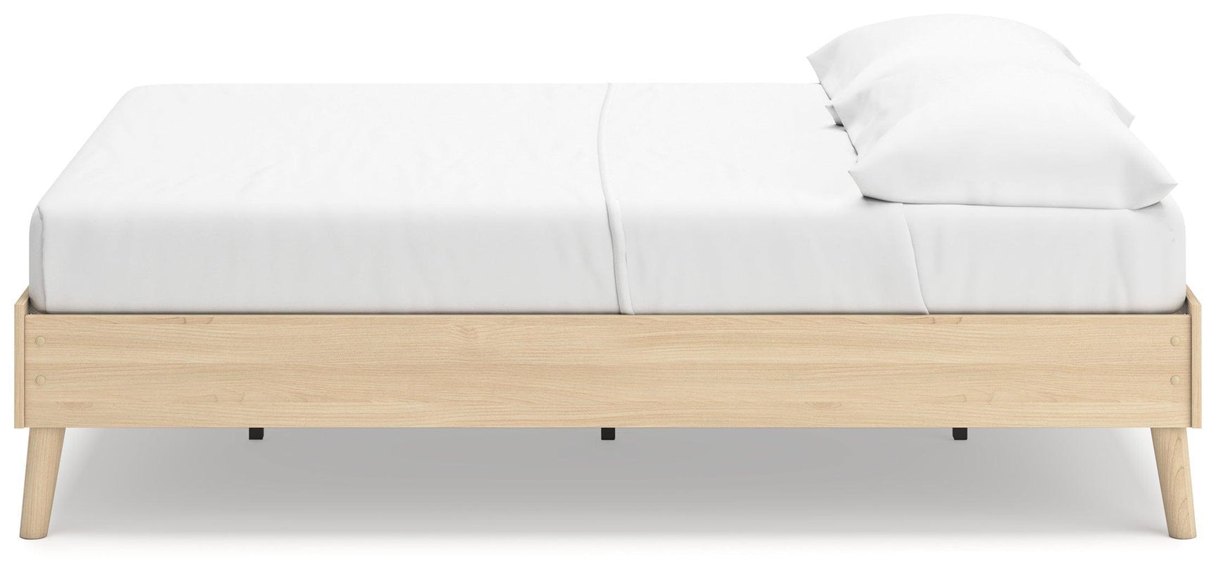 Cabinella Tan Full Platform Bed - Ella Furniture
