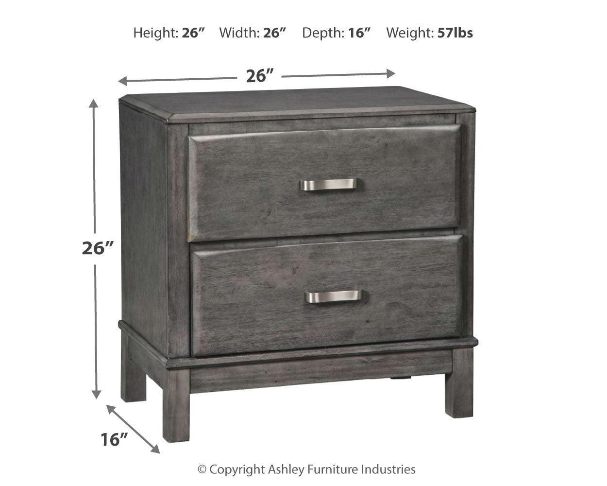 Caitbrook Gray 7 Storage Bedroom Set - Ella Furniture