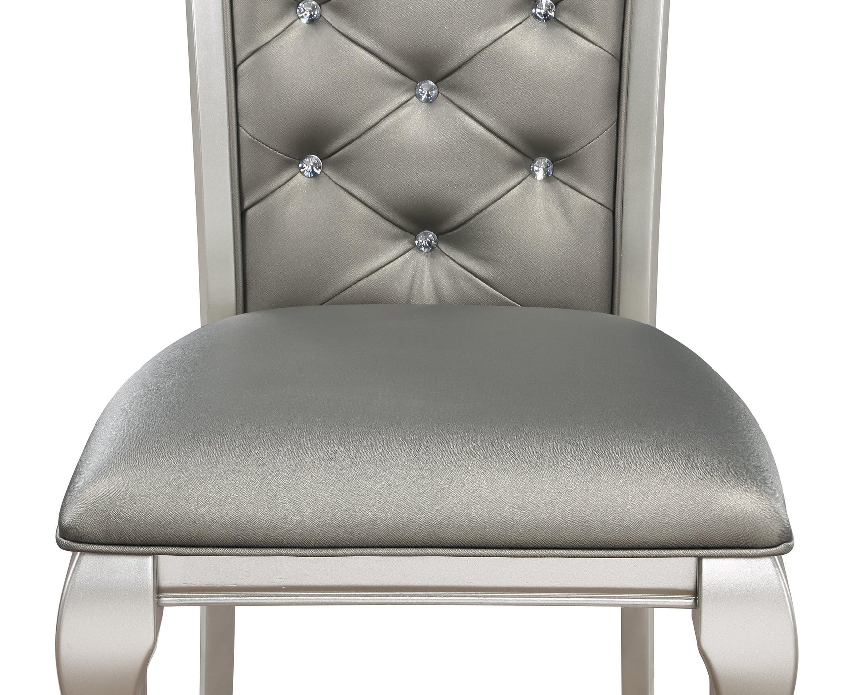 Caldwell Gray Woods And Veneers Metal Glass Rectangular Dining Room Set - Ella Furniture