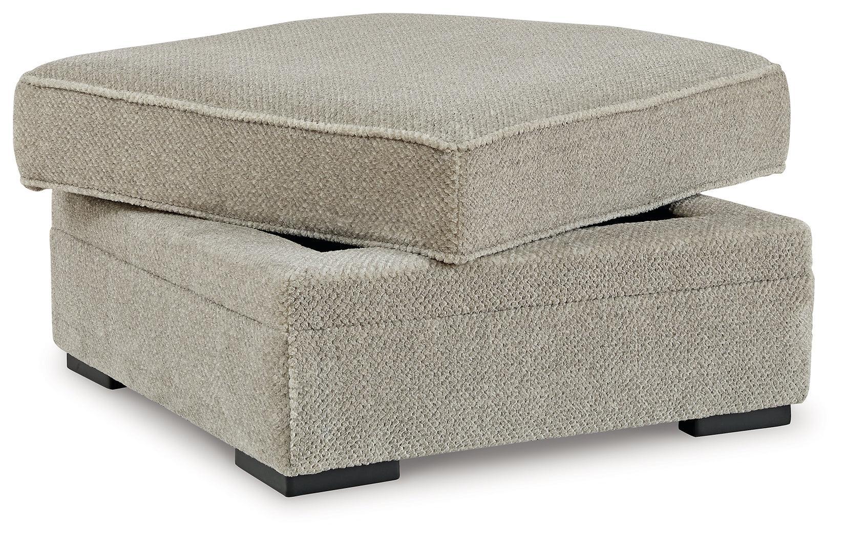 Calnita Sisal 2-Piece Sectional With Ottoman - Ella Furniture