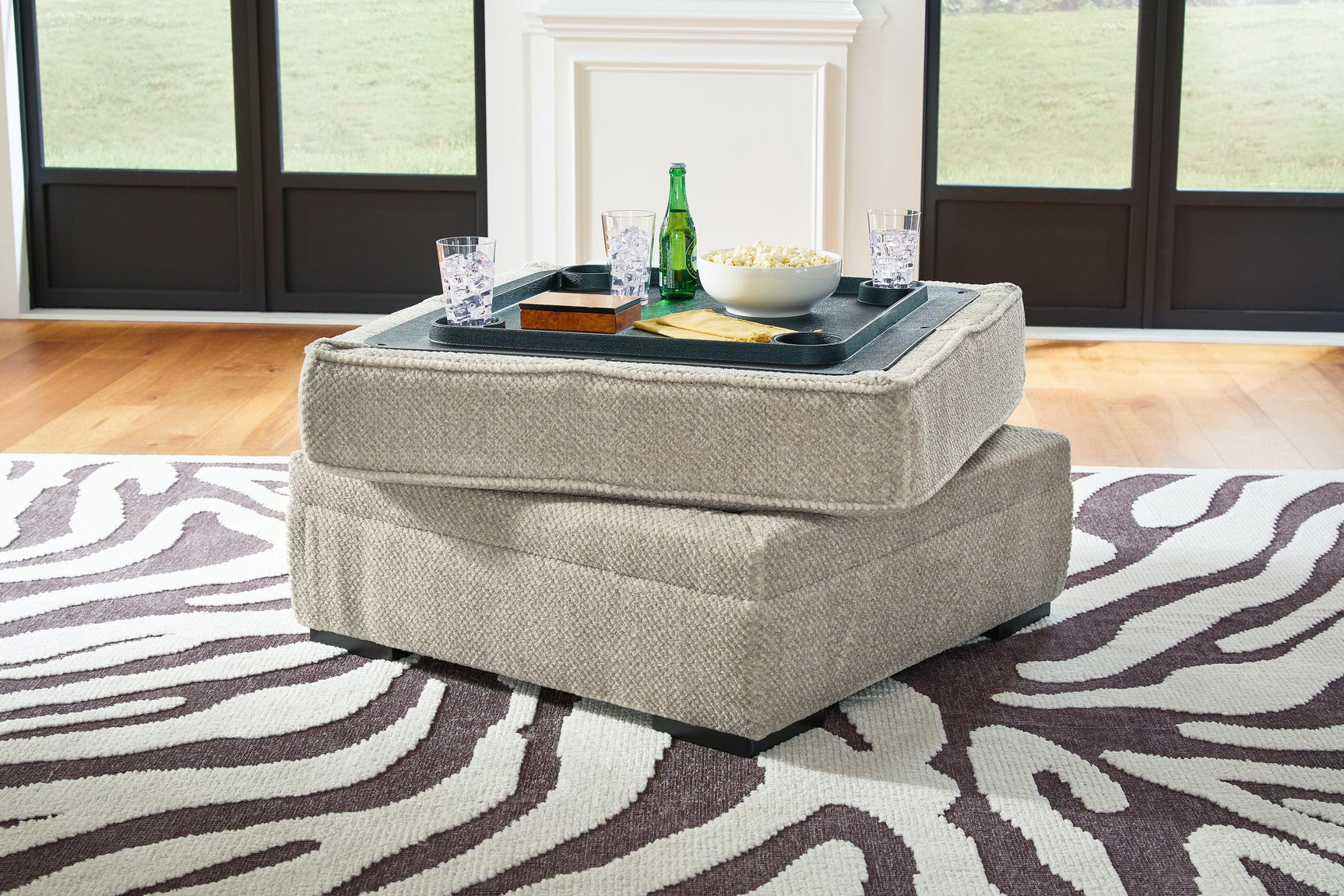 Calnita Sisal 2-Piece Sectional With Ottoman PKG015791 - 20502S1 | 2050211 - Ella Furniture