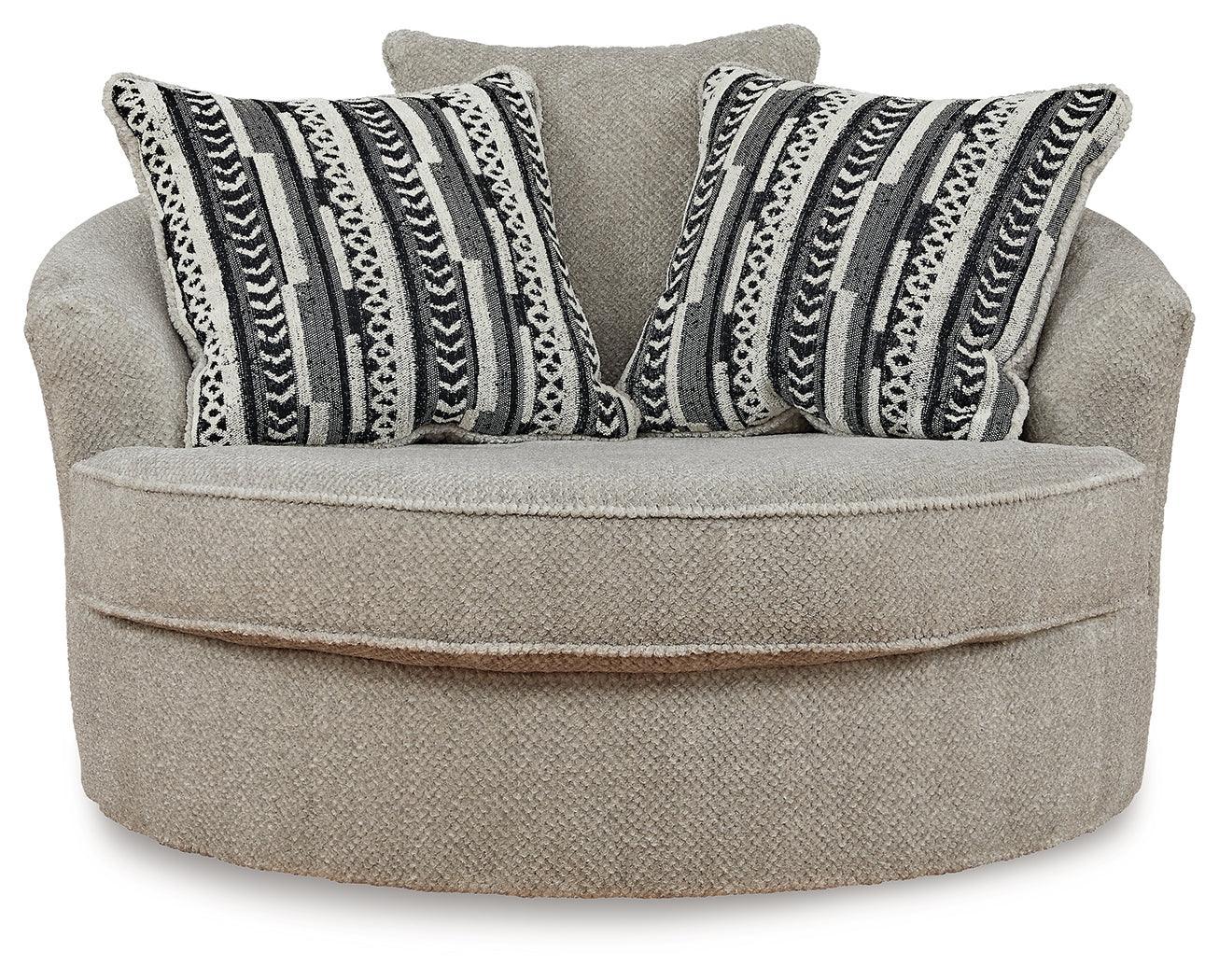 Calnita Sisal Chair And Ottoman - Ella Furniture