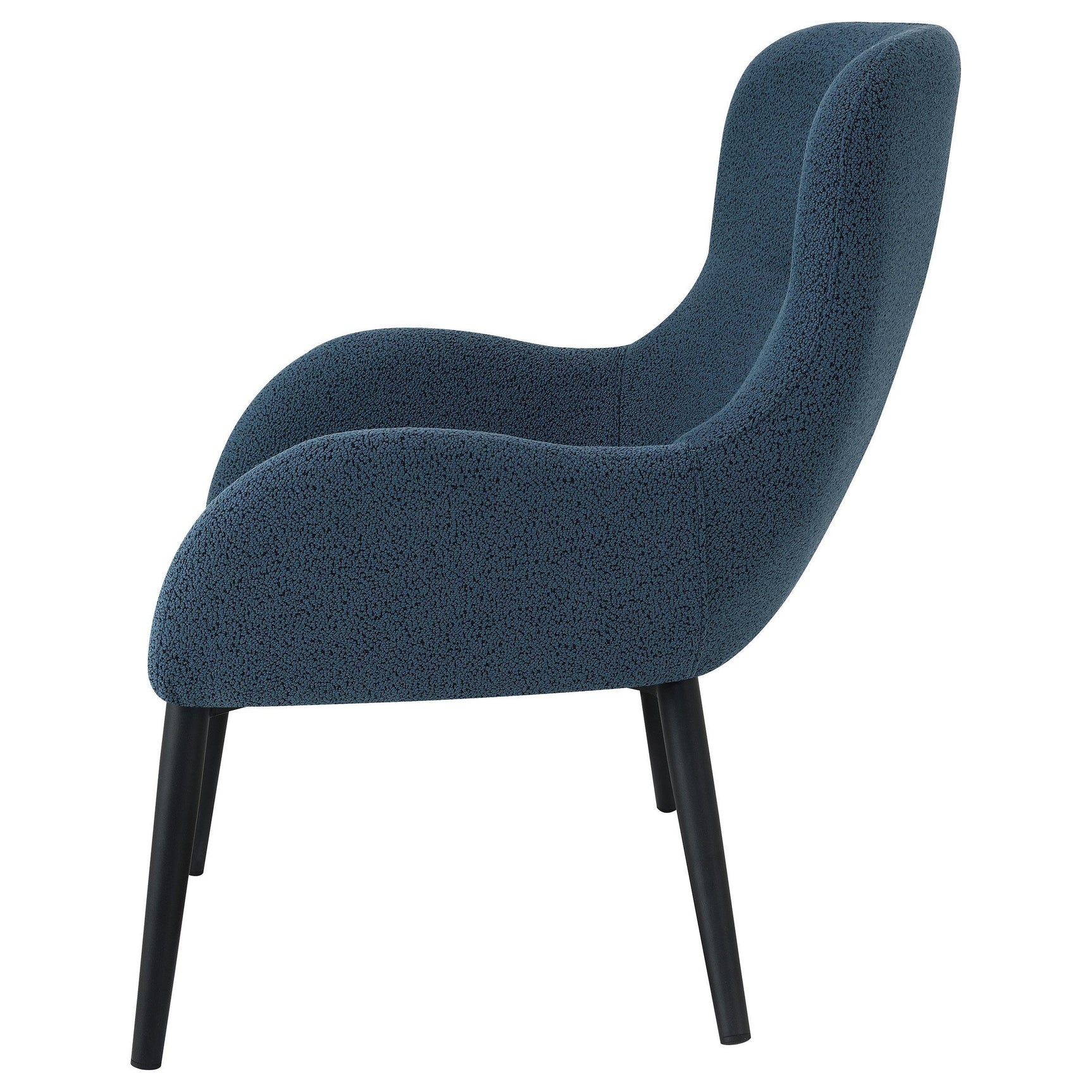 CALVIN Calvin Upholstered Modern Arm Accent Chair Aegean Blue 902472 - Ella Furniture