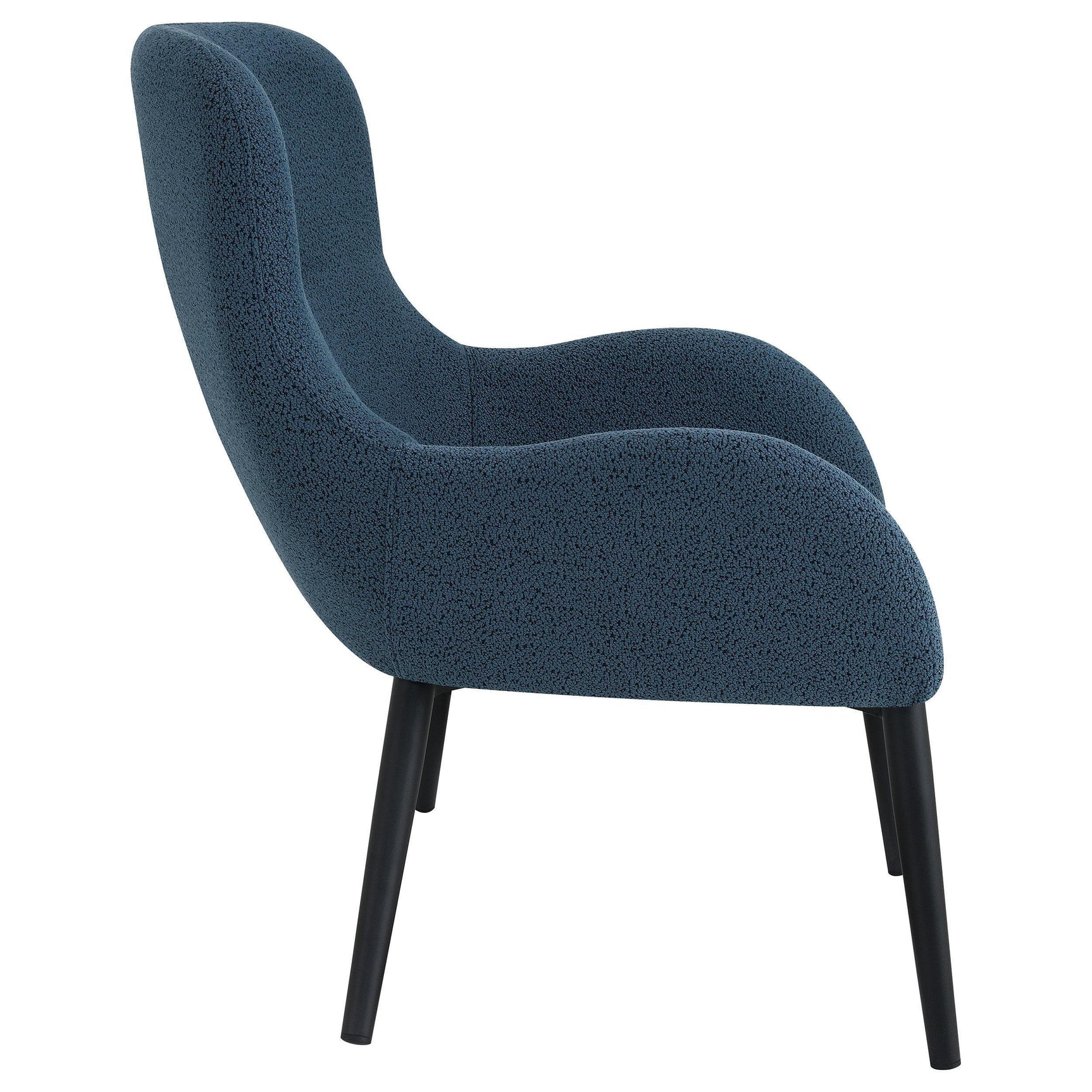 CALVIN Calvin Upholstered Modern Arm Accent Chair Aegean Blue 902472 - Ella Furniture