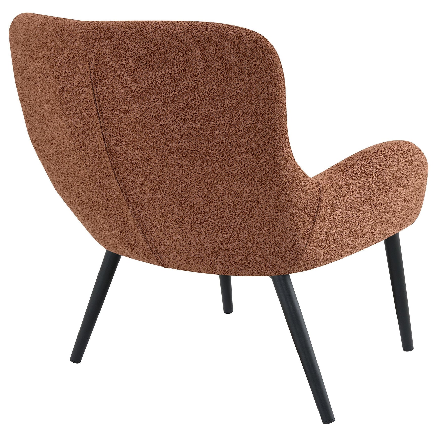 CALVIN Calvin Upholstered Modern Arm Accent Chair Rust 902471 - Ella Furniture
