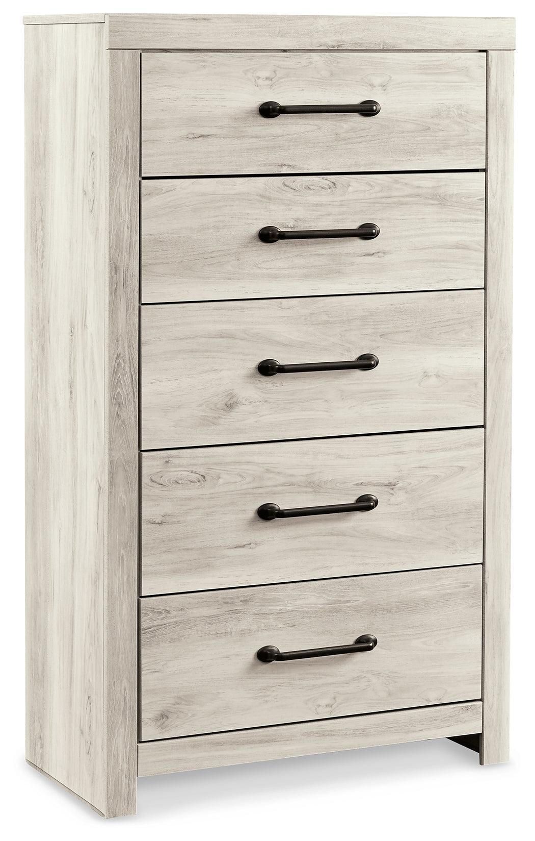 Cambeck Whitewash Upholstered Panel Bedroom Set - Ella Furniture
