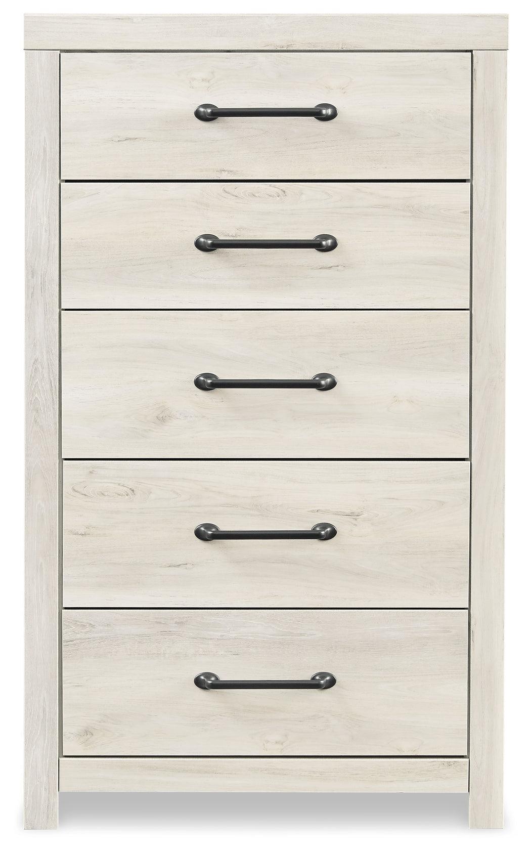 Cambeck Whitewash Upholstered Panel Bedroom Set - Ella Furniture