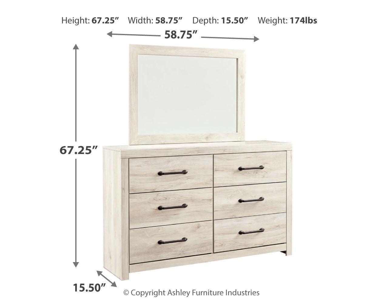 Cambeck Whitewash Upholstered Panel Bedroom Set - Ella Furniture
