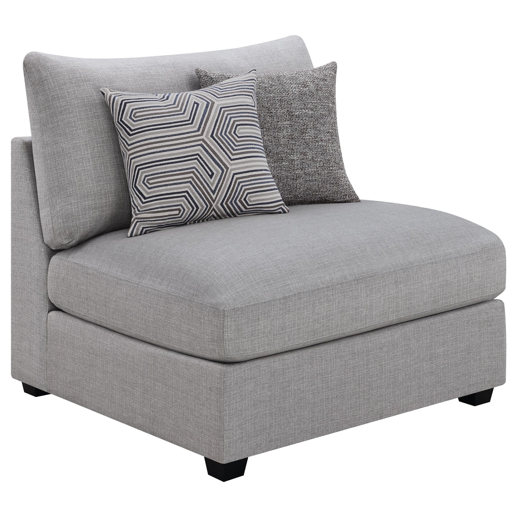 Cambria 4-piece Upholstered Modular Sectional Sofa Grey 551511-S4A - Ella Furniture