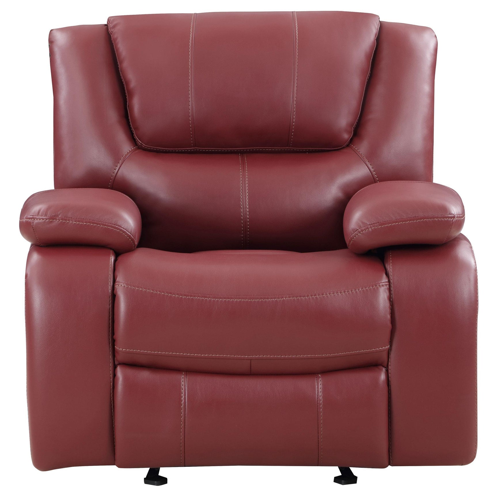 Camila 3-piece Upholstered Reclining Sofa Set Red 610241-S3 - Ella Furniture