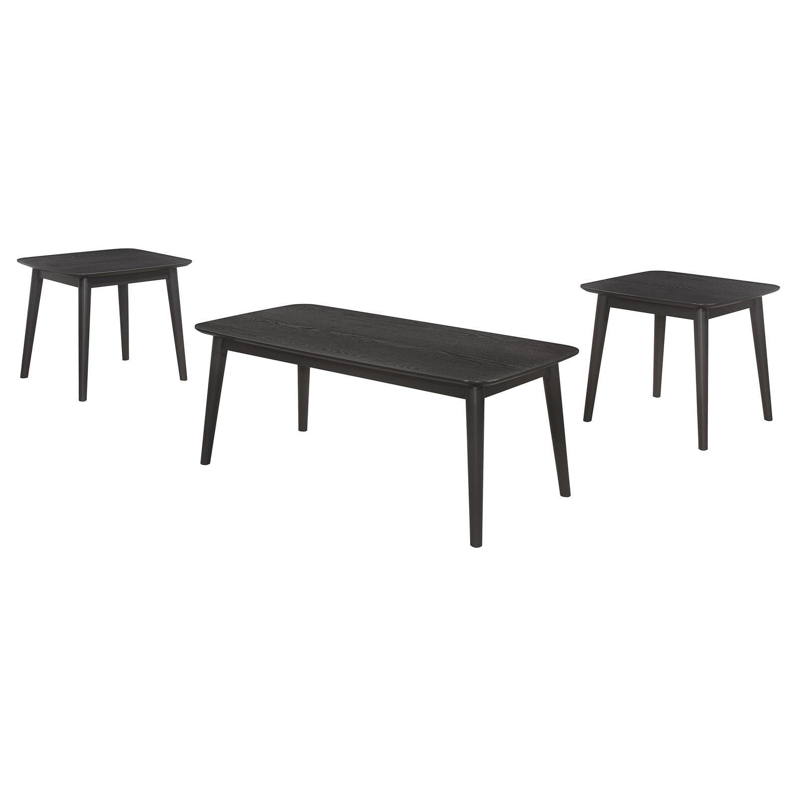 Carey 3-Piece Occasional Set With Coffee And End Tables Black 708490 - Ella Furniture