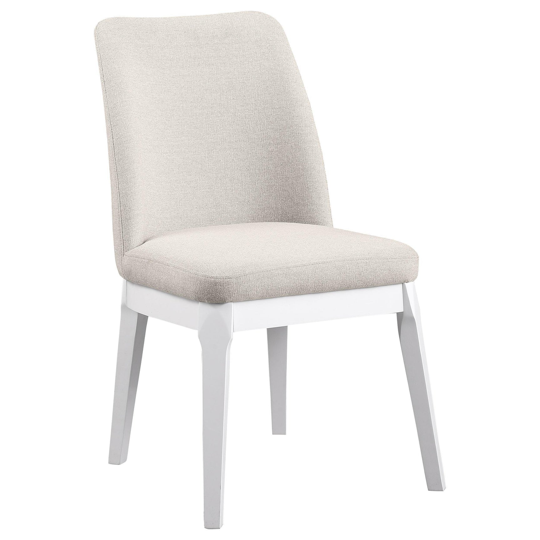 Carissa Upholstered Dining Side Chair Beige (Set of 2) 108302 - Ella Furniture