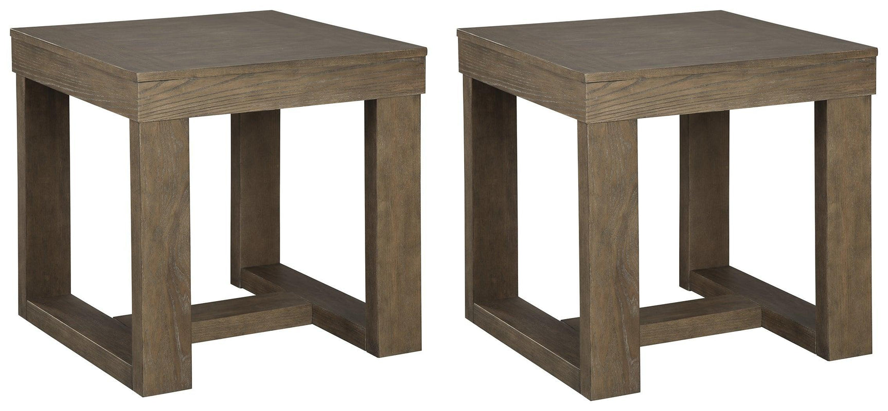 Cariton Gray 2 End Tables - Ella Furniture