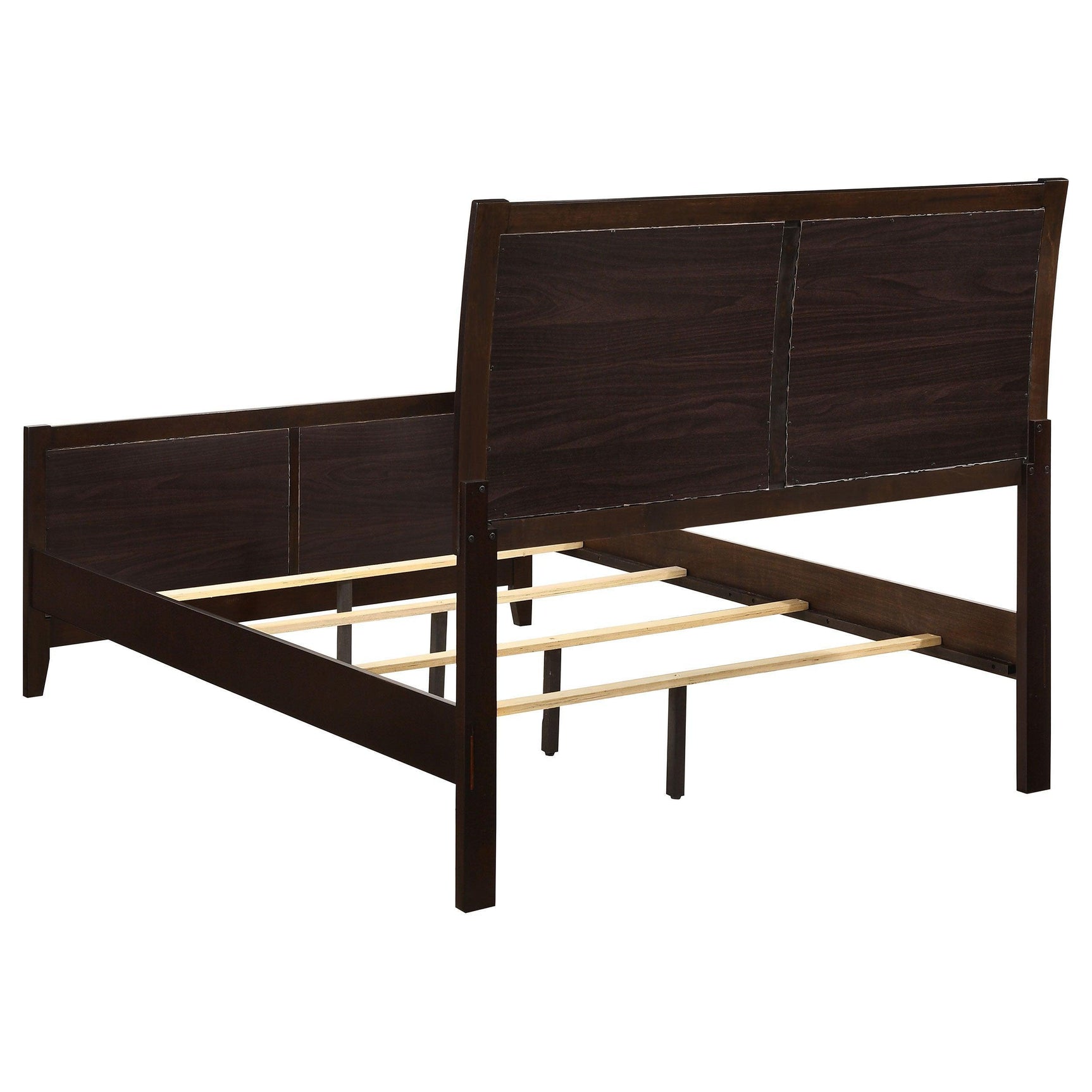 Carlton Cappuccino And Black Upholstered Panel Bedroom Set - Ella Furniture