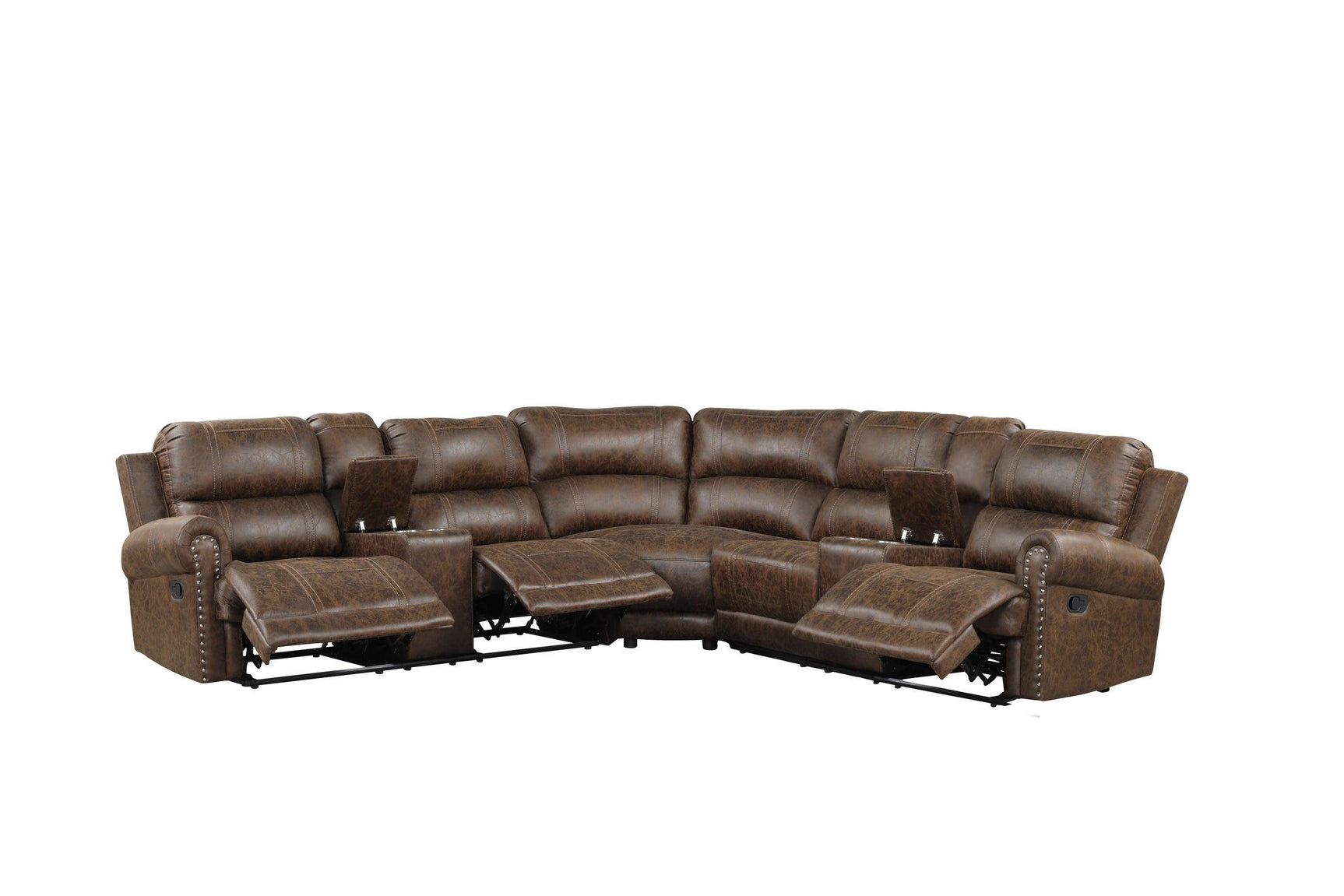 Carrol Oversized Reclining Sectional - Ella Furniture
