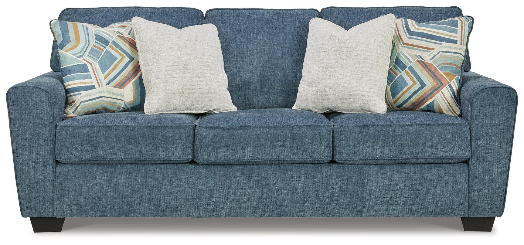 Cashton Blue Sofa And Loveseat - Ella Furniture