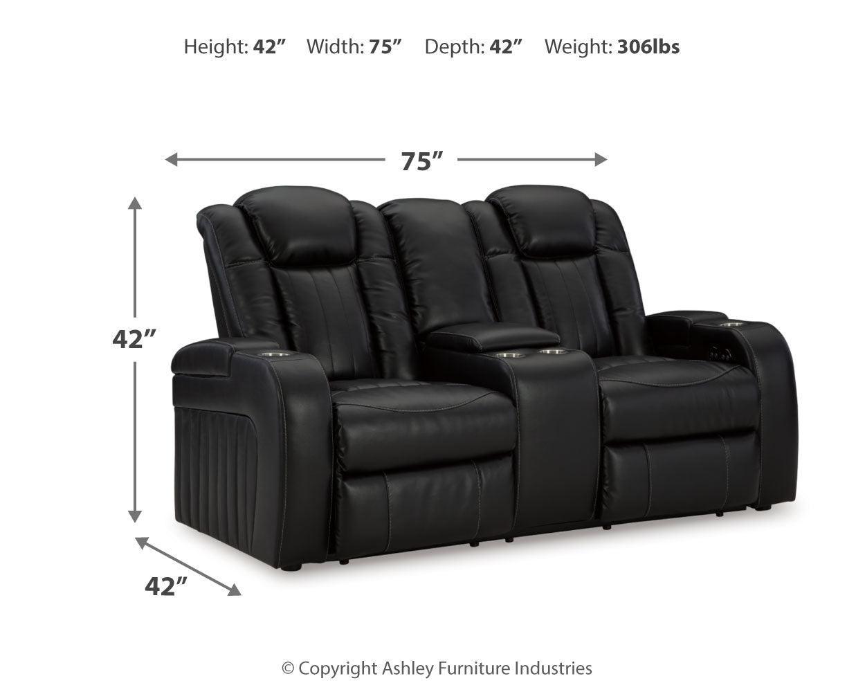 Caveman Midnight Den Sofa, Loveseat And Recliner - Ella Furniture