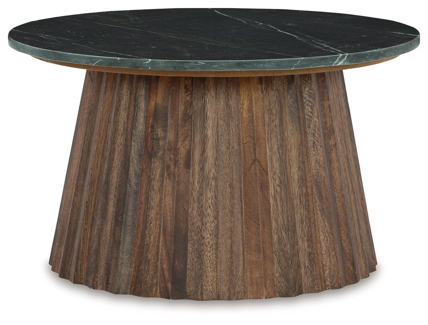 Ceilby Black/Brown Accent Coffee Table - Ella Furniture