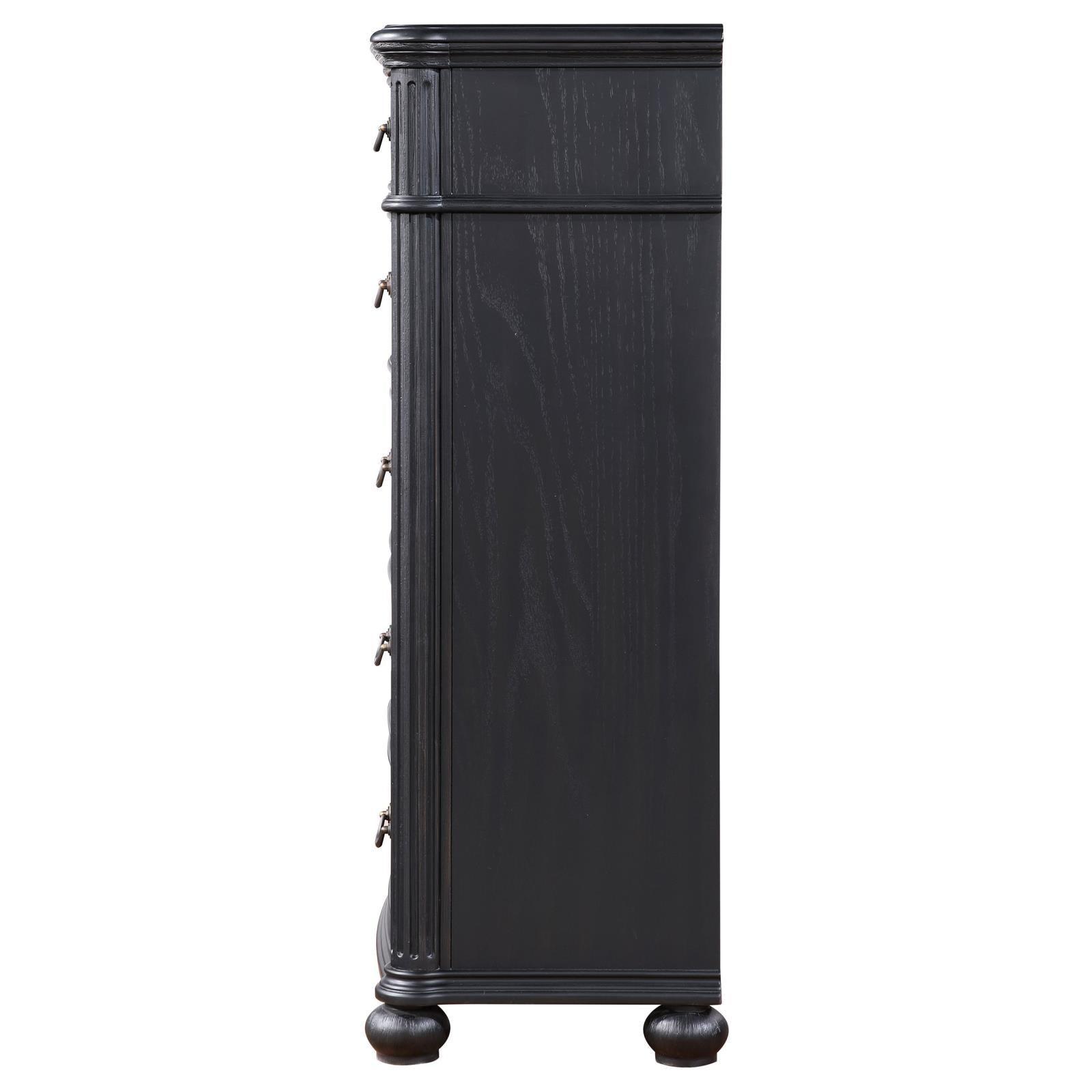 Celina 5-Drawer Bedroom Chest Black 224765 - Ella Furniture