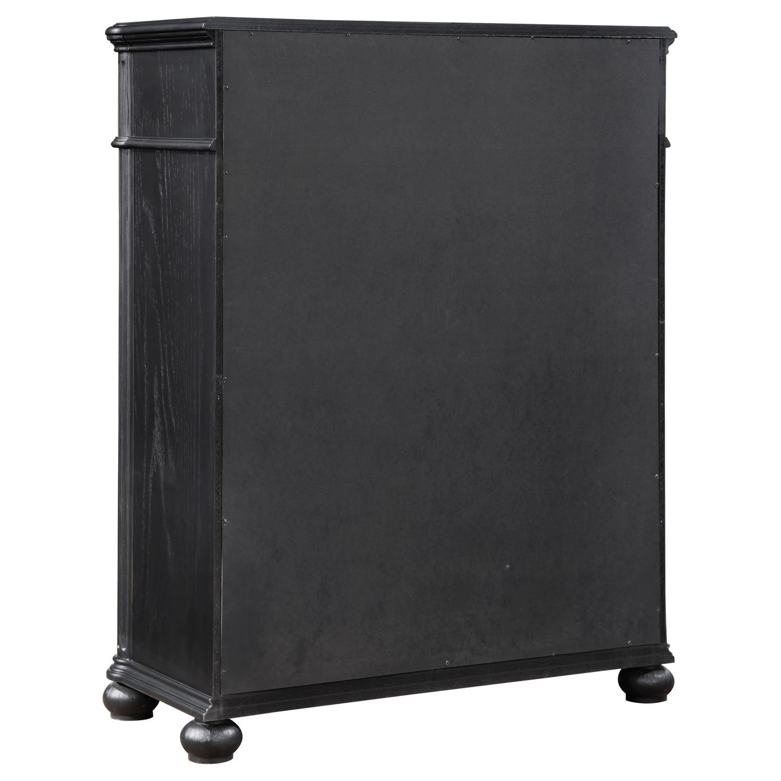 Celina 5-Drawer Bedroom Chest Black 224765 - Ella Furniture