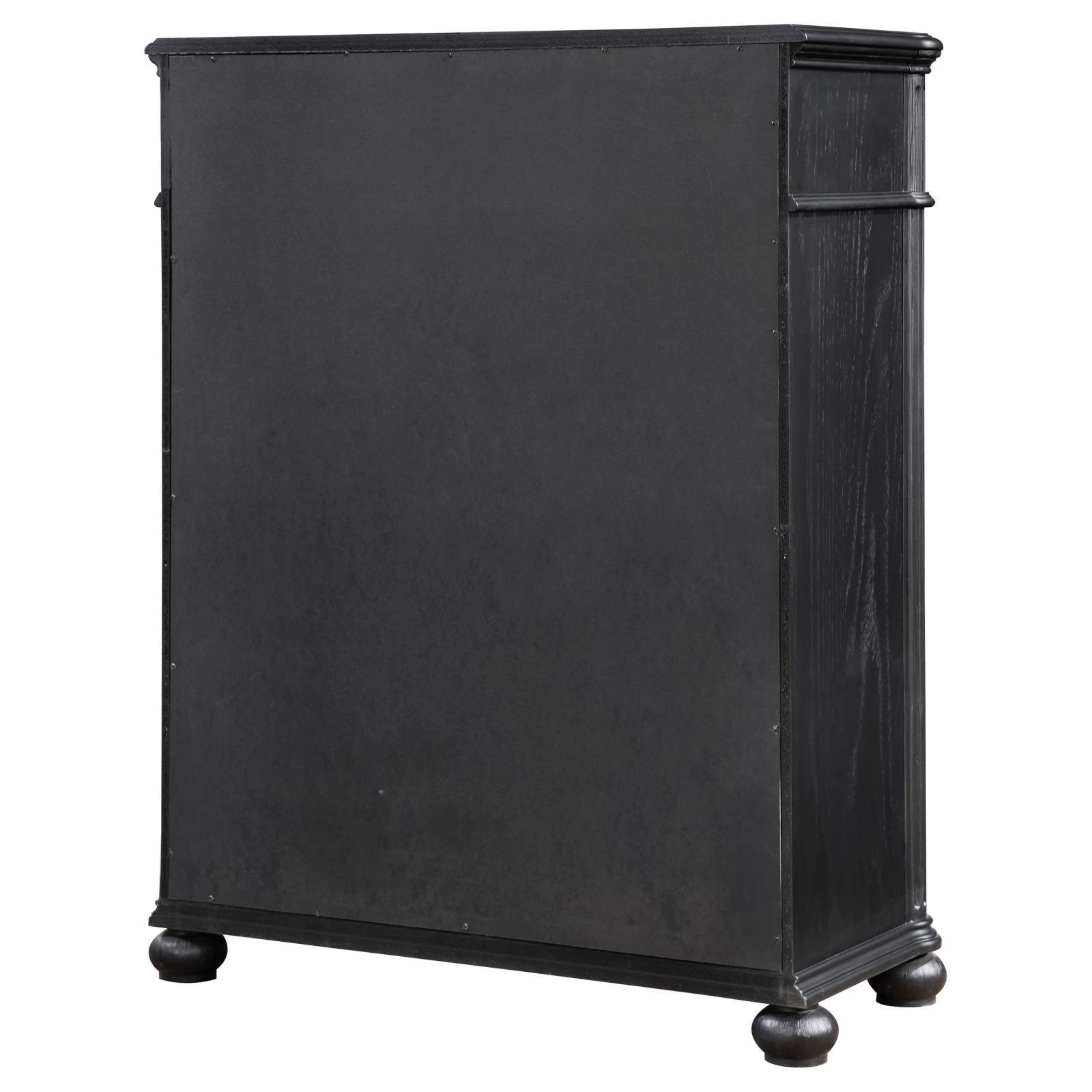 Celina 5-Drawer Bedroom Chest Black 224765 - Ella Furniture