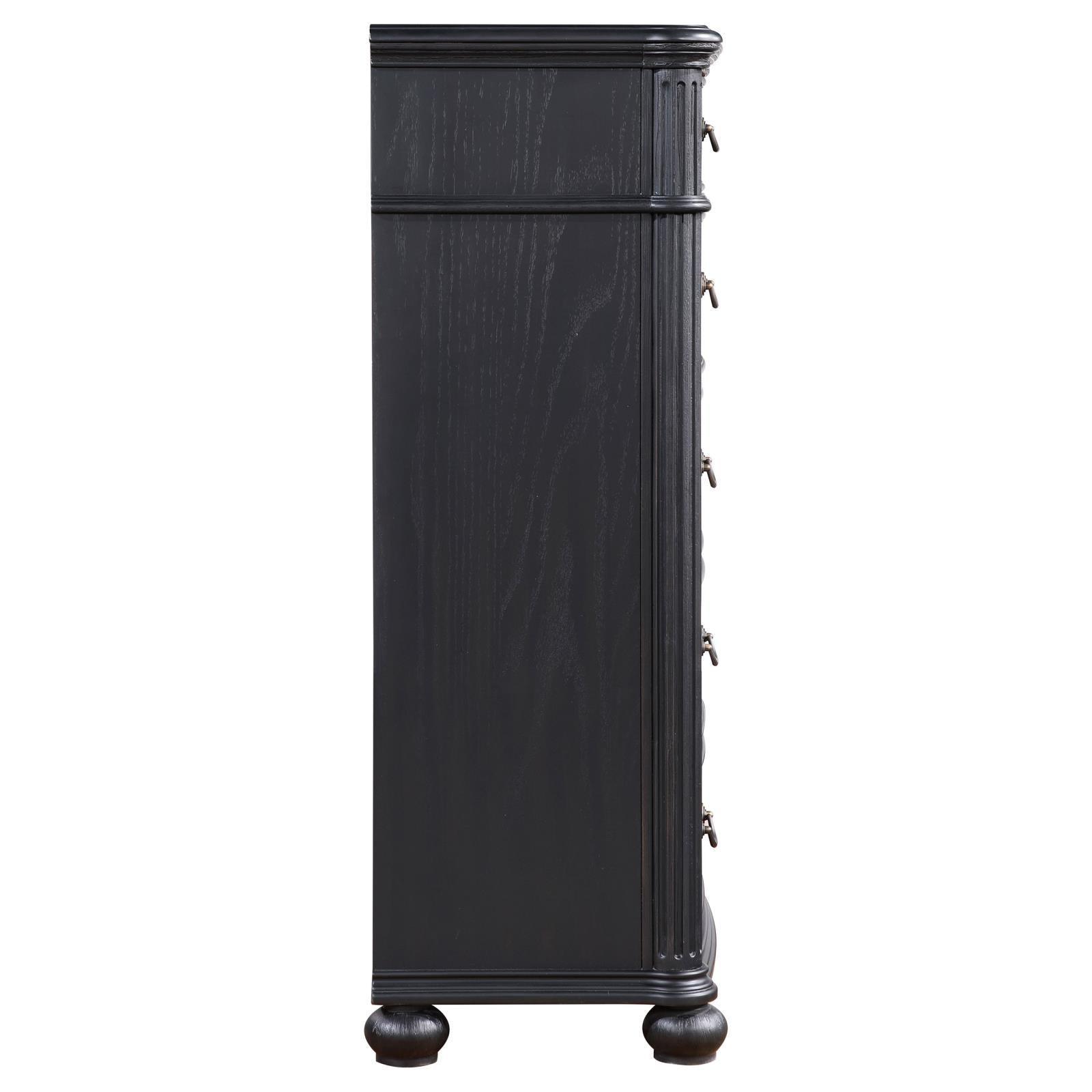 Celina 5-Drawer Bedroom Chest Black 224765 - Ella Furniture