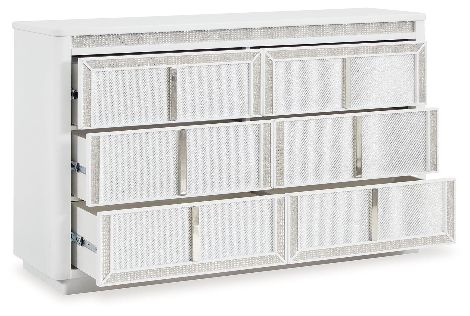 Chalanna White Dresser - Ella Furniture