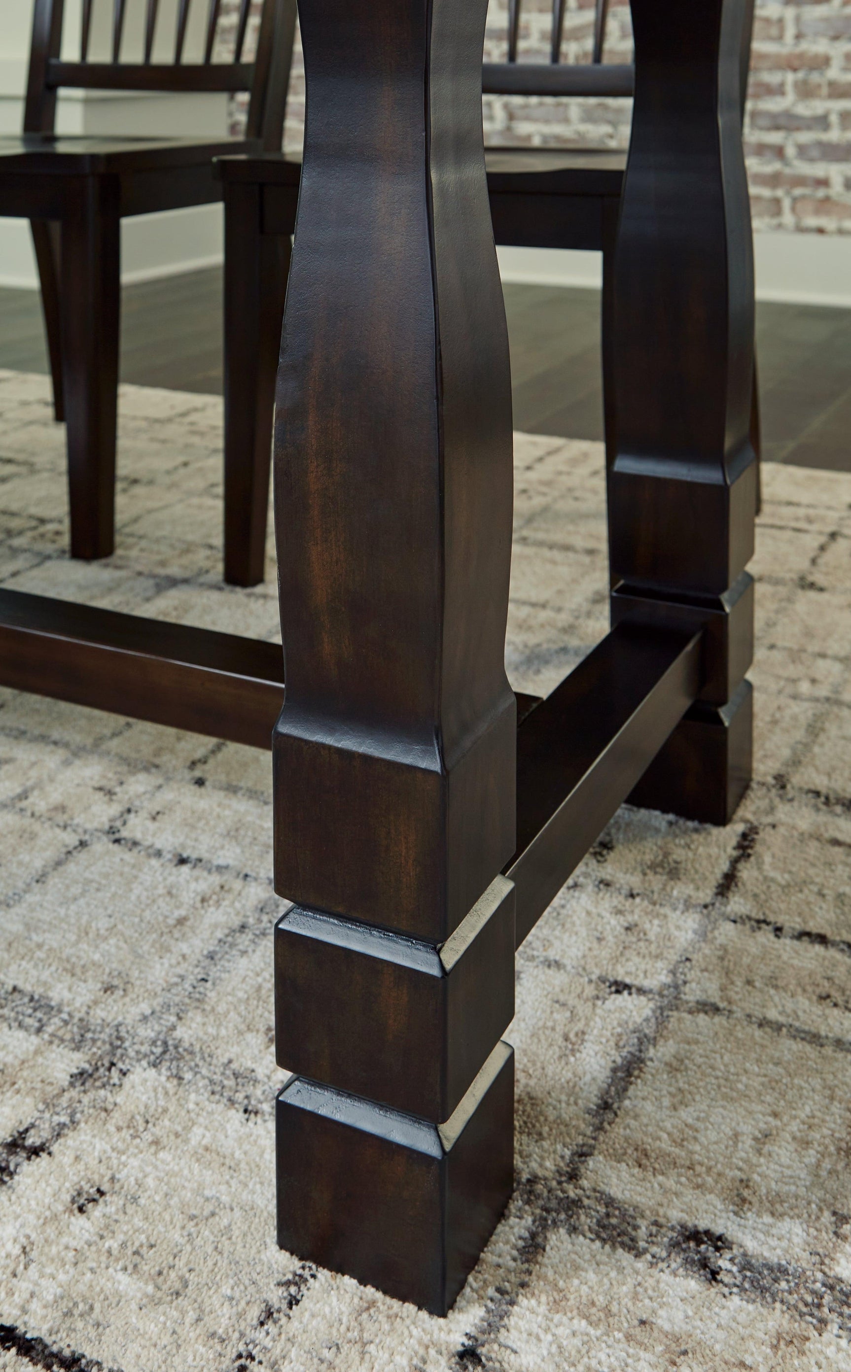 Charterton Two-tone Brown Dining Room Set - Ella Furniture