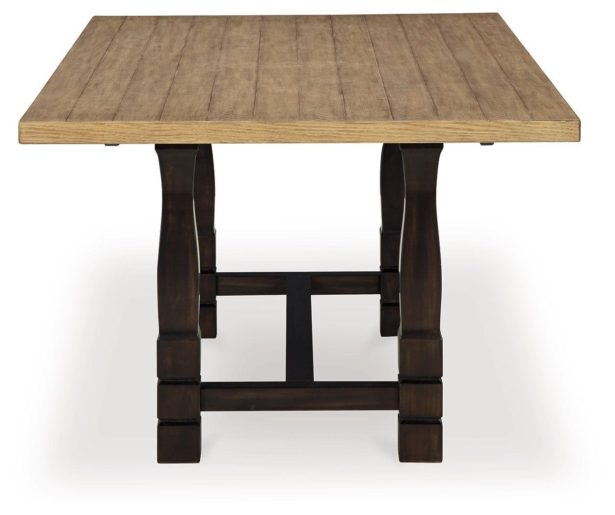 Charterton Two-tone Brown Dining Room Set - Ella Furniture