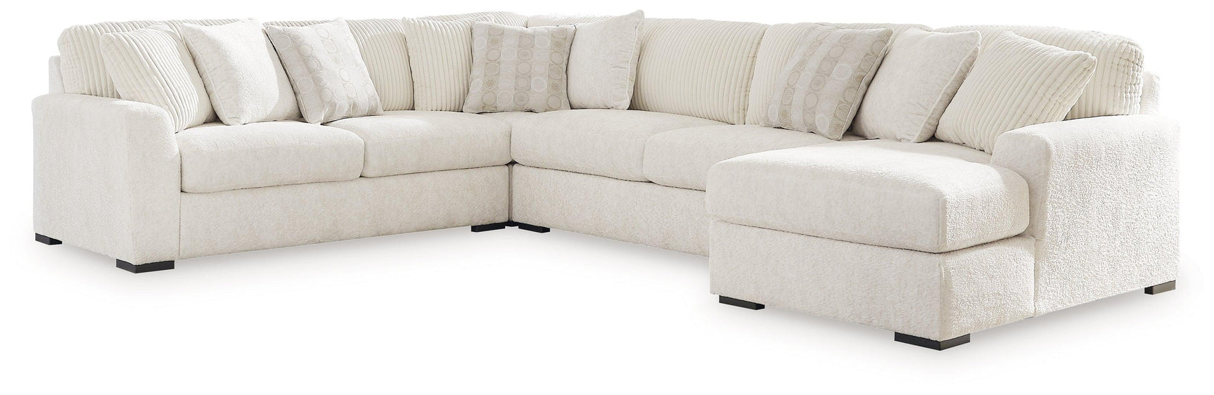 Chessington Ivory 4-Piece Sectional With Chaise 61904S4 - Ella Furniture