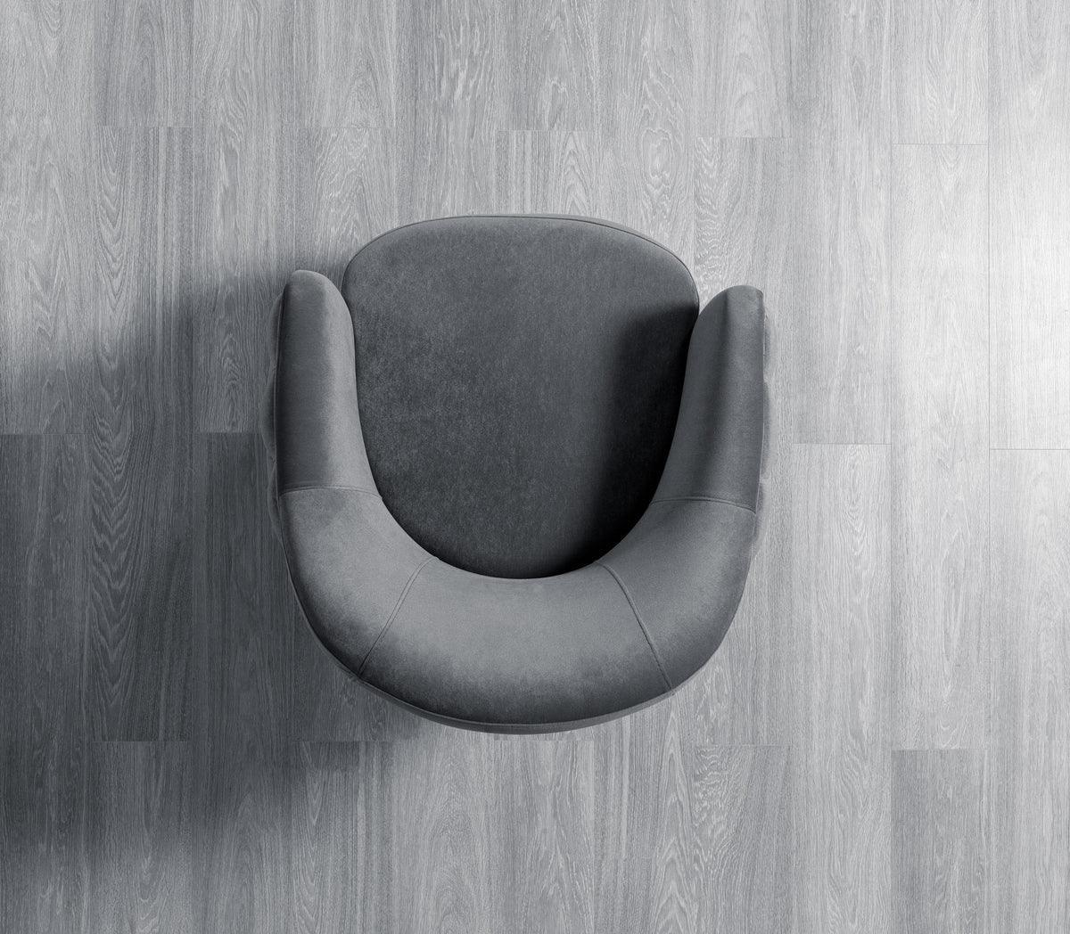 Chloe Gray Velvet Sofa & Loveseat - Ella Furniture