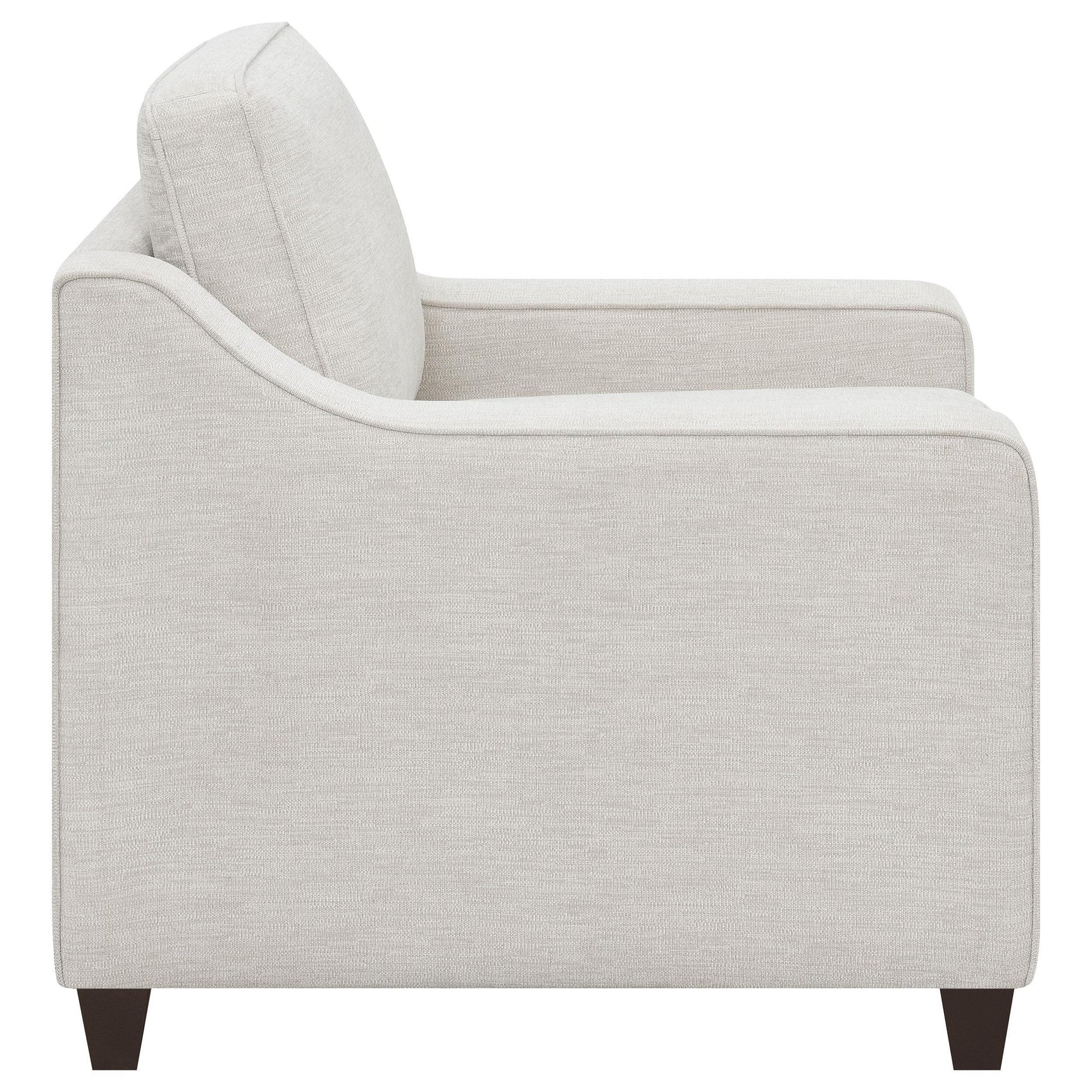 Christine Christine 3-piece Upholstered Sloped Arm Sofa Set Beige 552061-S3 - Ella Furniture