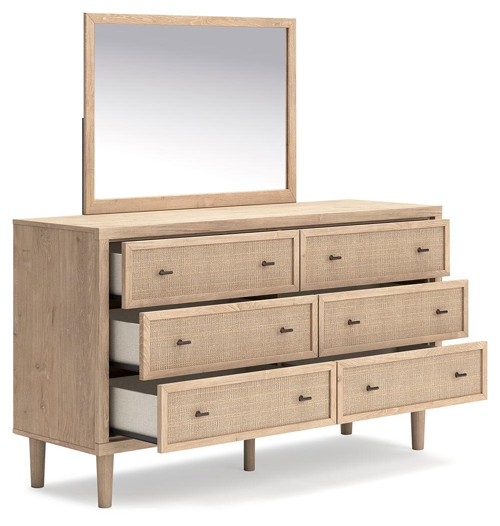 Cielden Two-tone Dresser and Mirror - Ella Furniture