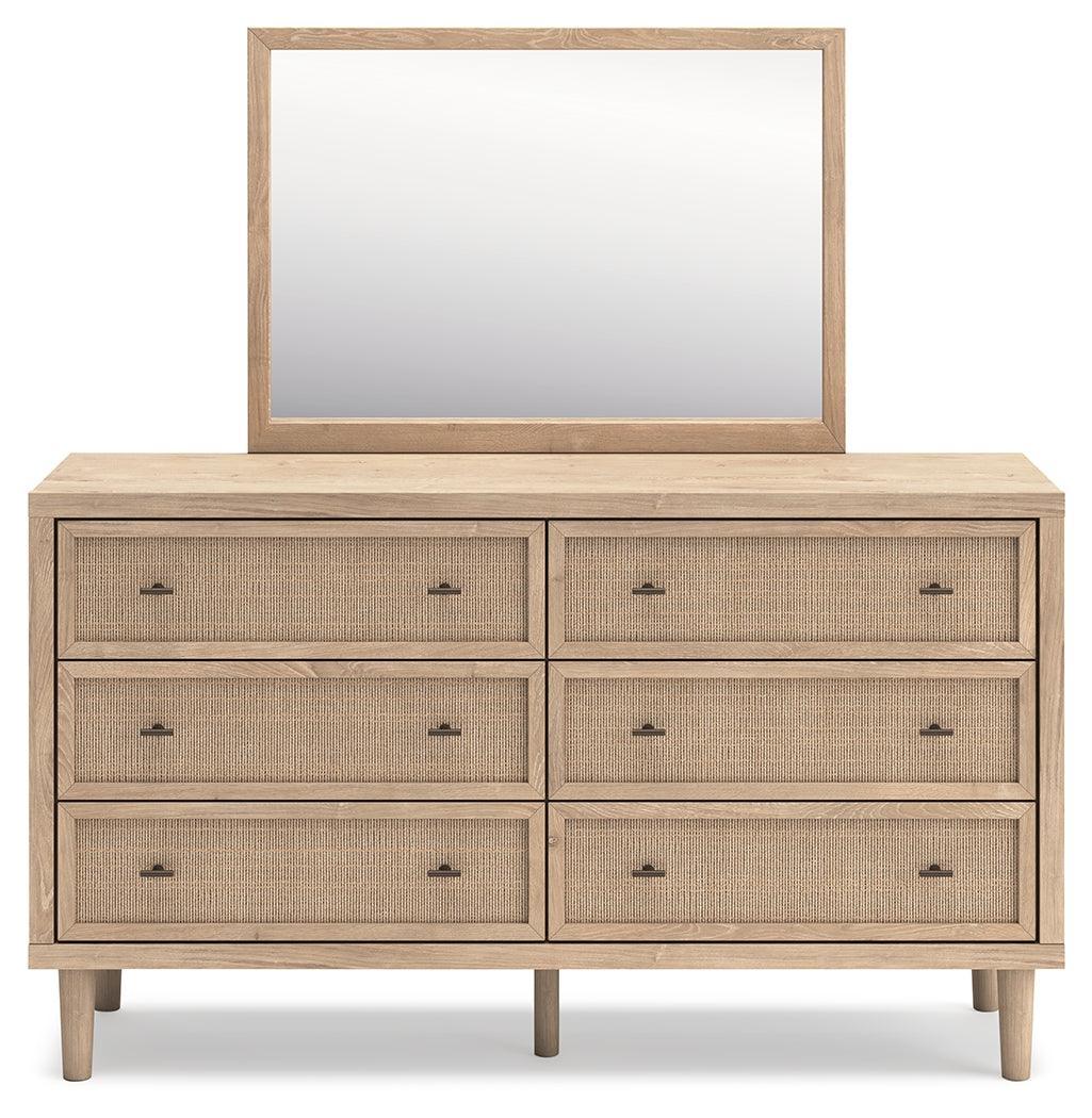 Cielden Two-tone Dresser and Mirror - Ella Furniture