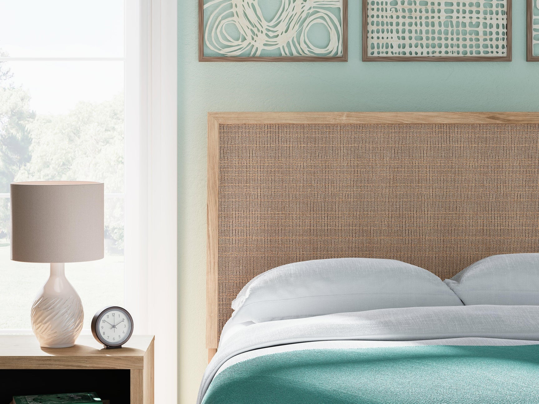 Cielden Two-tone Full Panel Bed - Ella Furniture