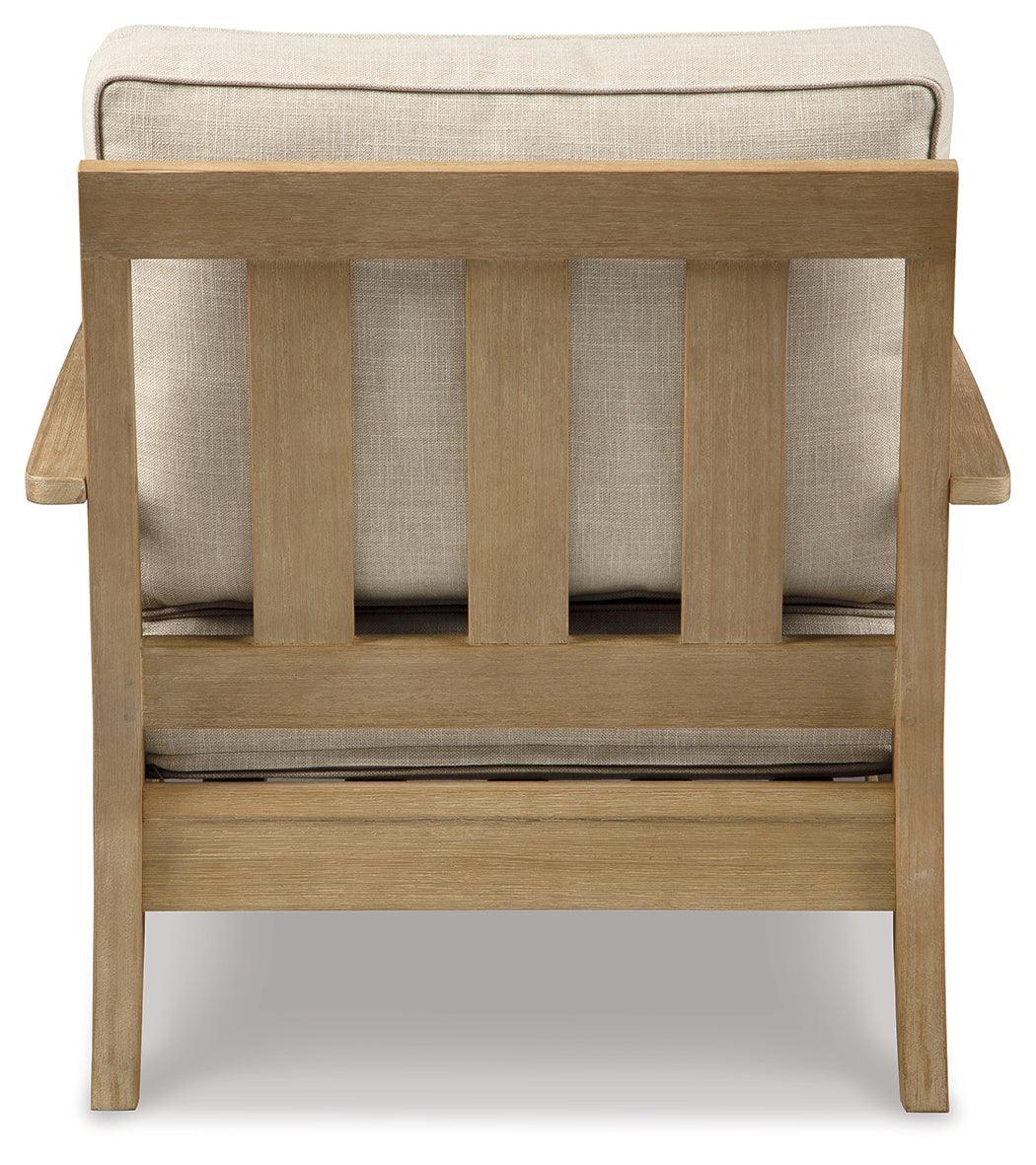 Clare Beige View Outdoor Sofa With Lounge Chair - Ella Furniture