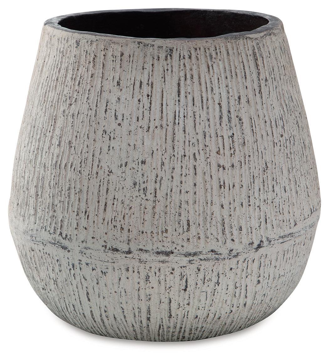 Claymount Distressed Brown Vase A2000636 - Ella Furniture