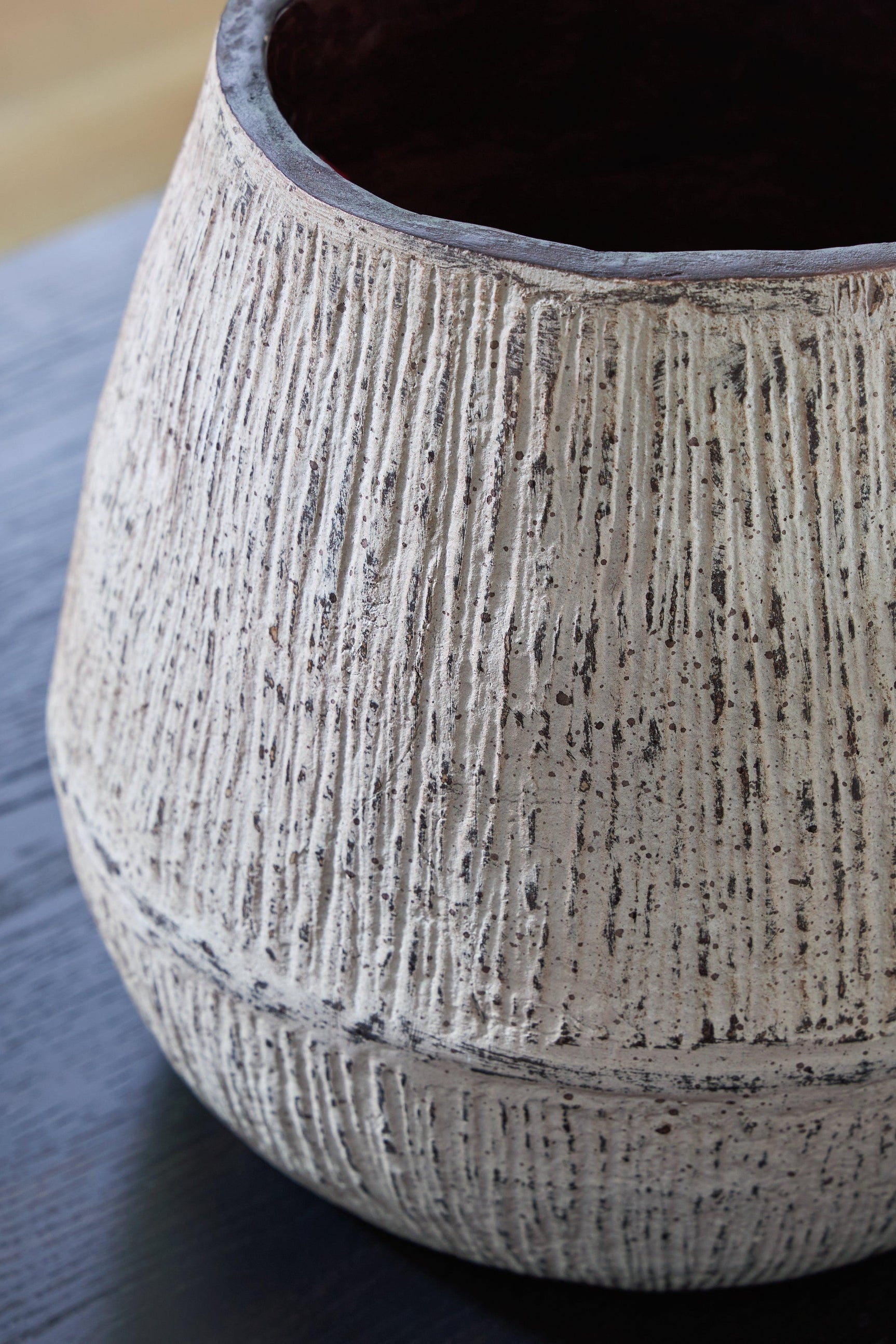 Claymount Distressed Brown Vase A2000636 - Ella Furniture
