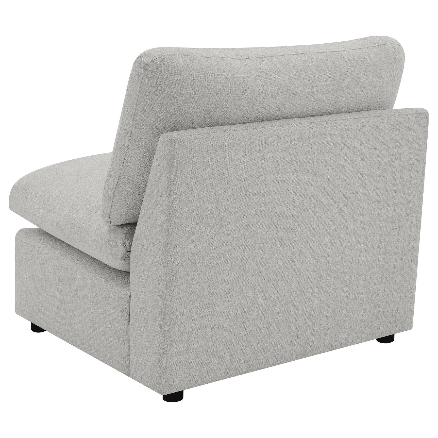 COLLINS COLLECTION Collins Upholstered Armless Chair Grey 609560AC - Ella Furniture