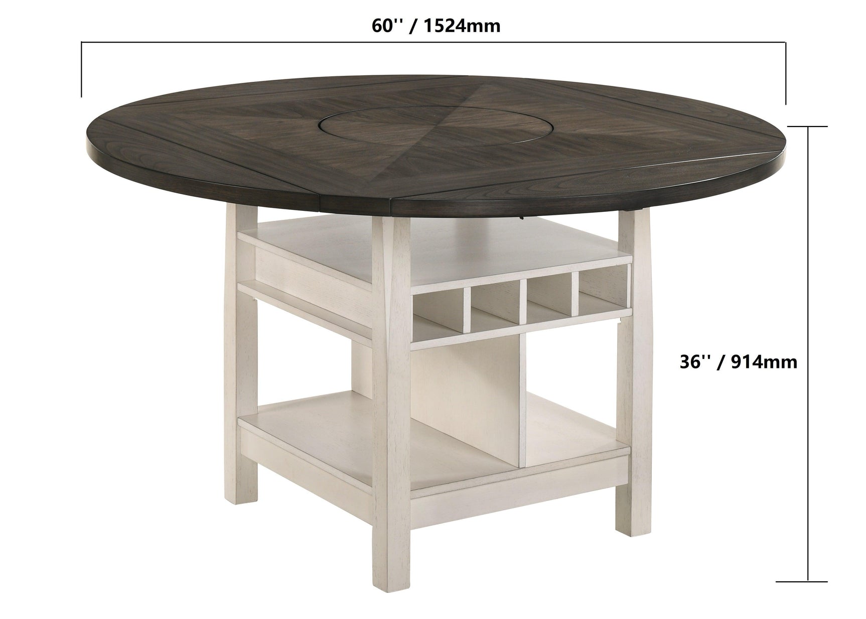 Conner Chalk-Gray Modern Wood Oval Counter Height Dining Room Set - Ella Furniture