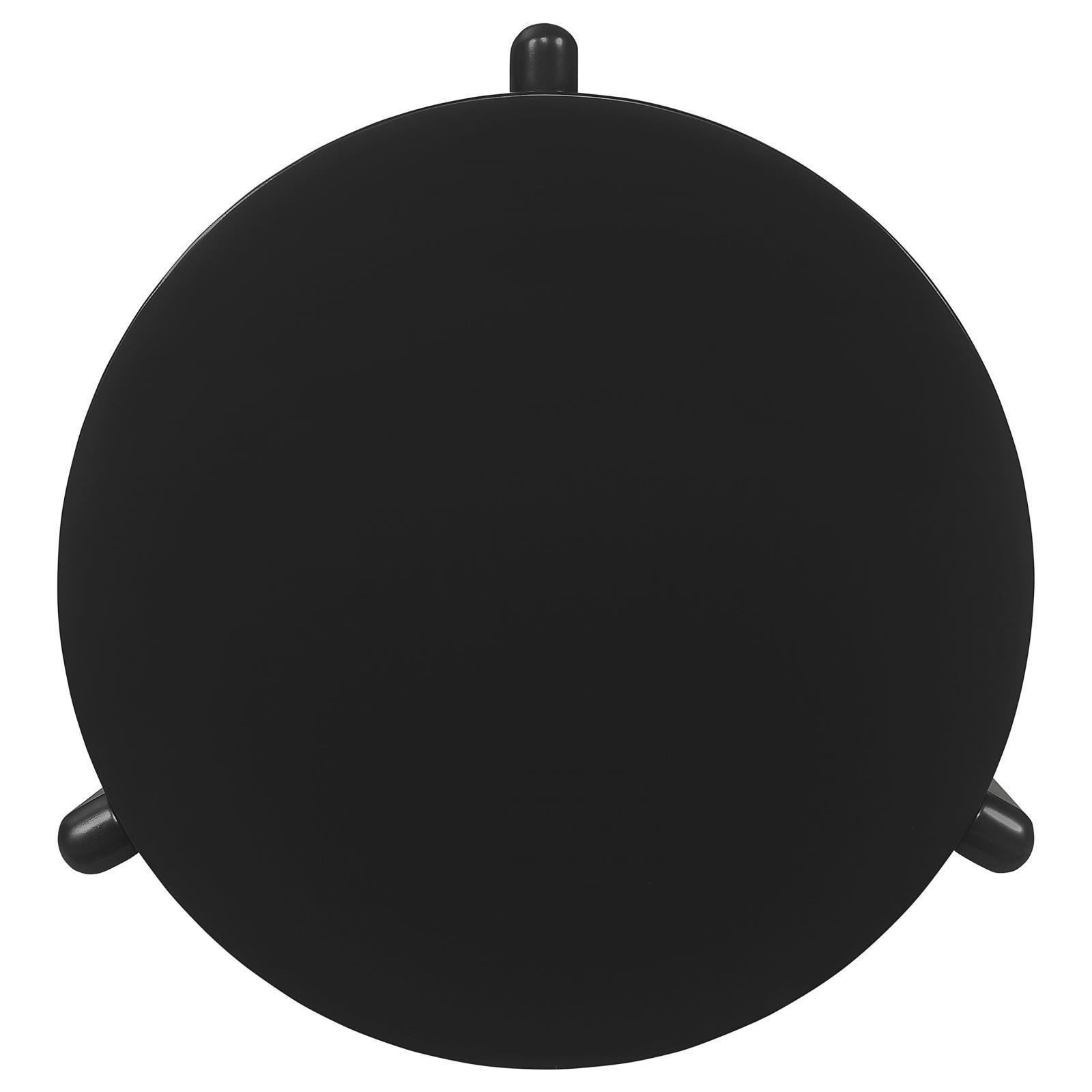 Cordova Round Solid Wood End Table Black 709677 - Ella Furniture